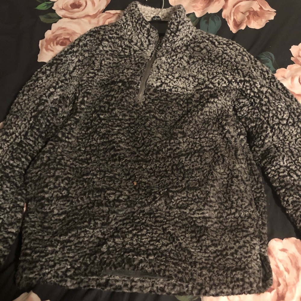 sherpa jacket pullover